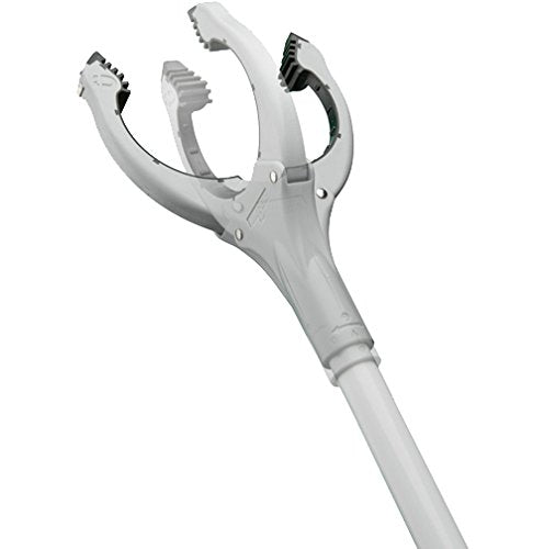 Unger Grabber Plus Reacher Lightweight Multi-Purpose Pickup Tool with Ergonomic Trigger Grip, 360 Degree Rotating Head, and Magnetic Tip, 32"
