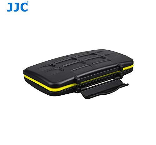 Water Resistant JJC MC-CF6 Memory Card Hard Case for 6 Pcs CF Cards with Lock