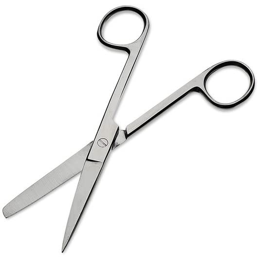 Medical Blunt Nursing Scissors First Aid Surgical General Purpose Instrument Sharp Blunt 15.5cm Stainless Steel Bandage Autoclavable