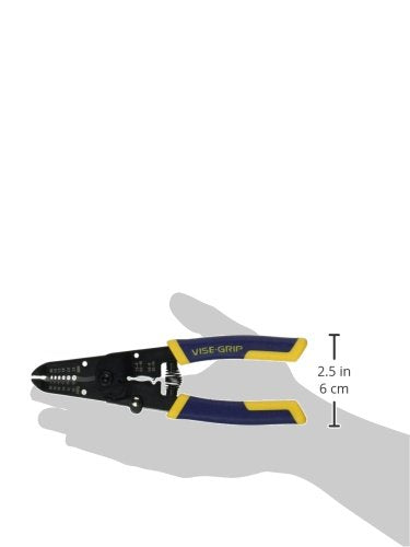 IRWIN VISE-GRIP Wire Stripping Tool / Wire Cutter, 7-Inch (2078317) , Blue