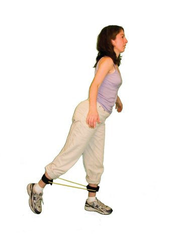 CanDo 10-5765 Exercise Tubing with Cuff Exerciser, 35", Black-X-Heavy Black: X-Heavy 18"