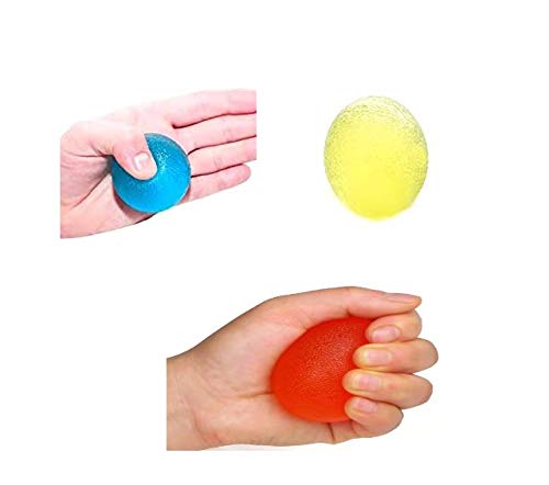 3 Pack Stress Relief Ball for Adult Anxiety and Sensory Toys for Kids Fidget - Gel Squishy Balls for ADHD, Autism - Hand Exercise Balls with 3 Levels Squeeze Resistance for Grip Strength Trainer