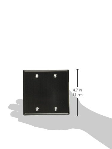 Seismic Audio SA-PLATE15 Stainless Steel Blank Gang Wall Plate
