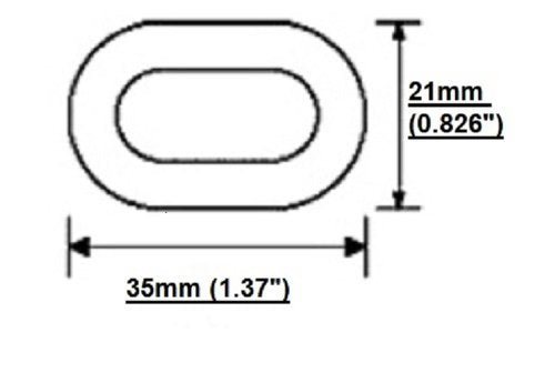 Plastic decorative safety security chain, Crowd Control Center (32', Yellow) 32'