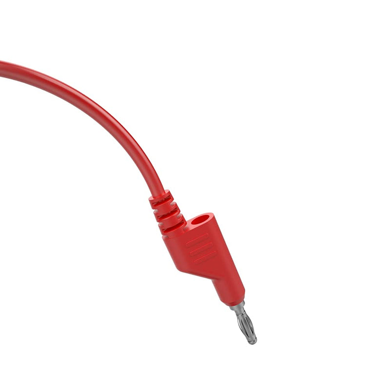 CZJZDZ 5pcs 4mm Banana Plug to Banana Plug Test Leads Stackable Soft Electrical Test Cable Line Wire 3.3ft/1m for Multimeter 1000V J.70054