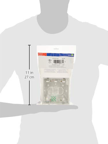 Leviton 42777-2WA Surface Mount Backbox, Dual Gang, White