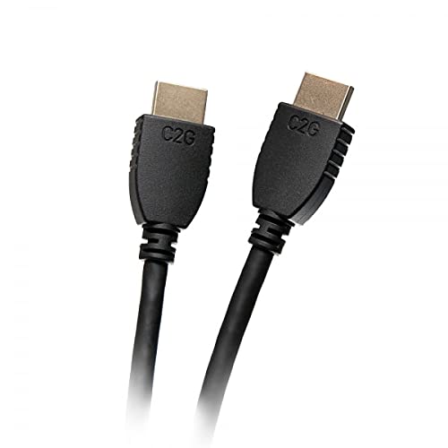 C2G HDMI Cable, 4K, High Speed HDMI Cable, Ethernet, 60Hz, 1.5 Feet (0.45 Meters), Black, Cables to Go 50606