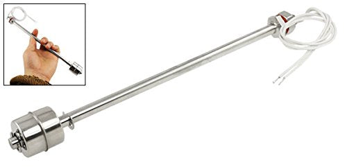 uxcell Stainless Steel Float Switch for Water Pump Tank Swim Pool Garden Pond Liquid Water Level Sensor M11 240mm Length