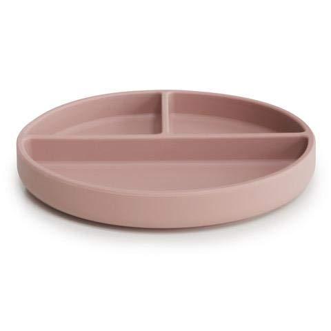 mushie Silicone Suction Plate | BPA-Free Non-Slip Design (Blush) Blush