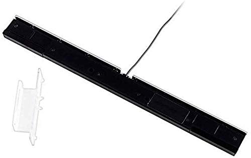JINHEZO Replacement Wired Infrared IR Ray Motion Sensor Bar Compatible Nintendo Wii and Wii U Console (Silver/Black)