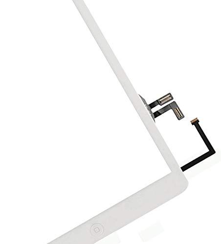 Dedia White Touch Screen Replacement for iPad 5/iPad air 2013 9.7 inch, A1474 A1475 A1476 Digitizer Glass Assembly with Home Button + Pre-Installed Adhesive + Tool kit