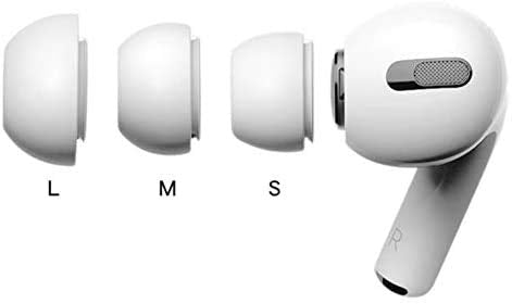 ALXCD Ear Tips Eartips Compatible with AirPods Pro Headphone, Small Size Silicone Earbud Tips Ear Gel, Fit for AirPods Pro, 3 Pairs White S