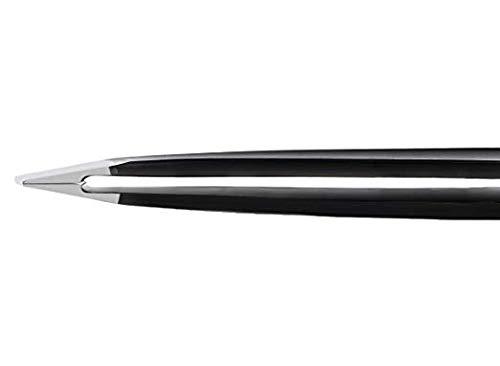 Professional Stainless Steel Slant Tip Tweezer For Men & Women - The Best Precision Eyebrow Tweezers Pluckers For Shaping Eyebrows & Hair Removal -Slanted Twizzers/Plucker- Brow Plucking black