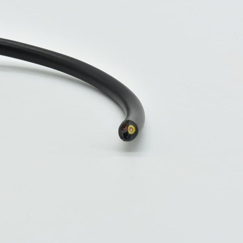 3m supply cable black H03VV-F 3 x 0.75qmm PVC insulated hose cable 3G lighting cable lamp cable cable power cable