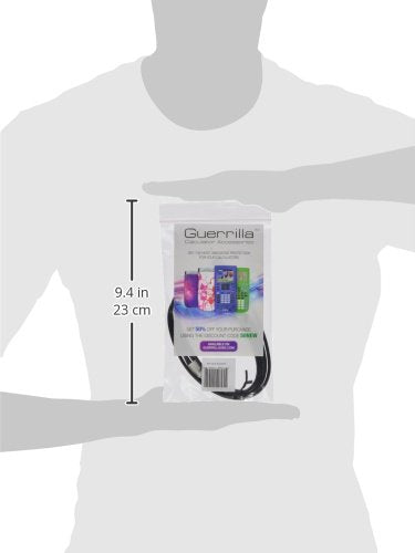 Guerrilla USB cable for TI 84 Plus, TI 84 Plus C Silver Edition, TI 89 Titanium, TI Nspire CX & CX CAS graphing calculators, Black