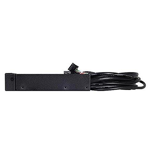 SilverStone FP32B Aluminum 3.5-Inch Drive Bay with USB X 4 + E1394 (Black)