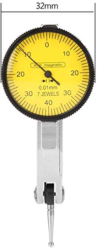 Flexible Strong Magnetic Stand Base Holder + Lever Dial Gauge Indicator Shockproof (0~0.8mm) Holder+Indicator Gauge #1