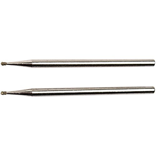 PROXXON 28212 diamond grinding points shape ball 1.0 mm 2 pieces/pack