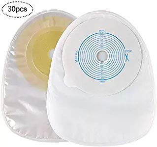 Colostomy Bags Supplies Medicals Drainable Pouch, Ileostomy Ostomy Bag One-Piece Closed Stoma Bag (30pcs C001) 30 Count (Pack of 1)