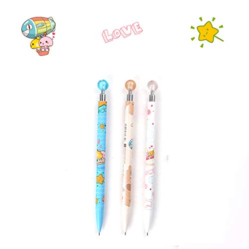 Mechanical Pencils 0.5mm Cute Kawaii Sushi Food Press Automatic Mechanical Pencil Writing Drawing School Office Supply Student Stationery 6 Pcs