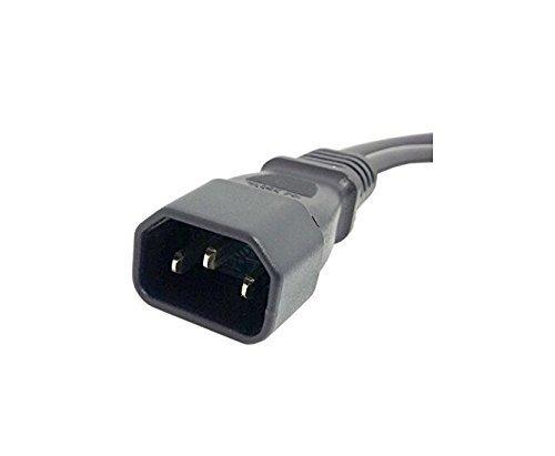 UPS Server C14 to 2 x C13 Y Splitter Adapter Extension Power Cable Cord 30cm 1ft/30cm