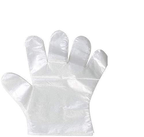 MoloTAR 500 Pieces Plastic Disposable Gloves,Disposable Gloves for Cleaning, [ One Size Fits Most ]
