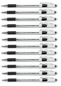 Pentel R.S.V.P. Ballpoint Stick Pen, Black Ink, Fine, Dozen