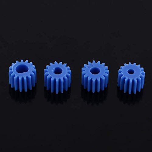 26pcs Plastic Spindle Worm Gear Set Assorted Plastic Shaft for Aircraft Car Model DIY Robot Gear Kit White Blue Spindle Gears 2MM/2.3MM/3MM/3.17MM/4MM