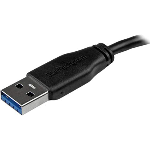 StarTech.com 0.5m 20in Slim USB 3.0 A to Micro B Cable M/M - Mobile Charge Sync USB 3.0 Micro B Cable for Smartphones and Tablets (USB3AUB50CMS) 20in / 50cm