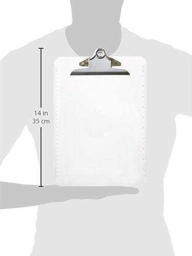 Business Source Spring Clip Plastic Clipboard