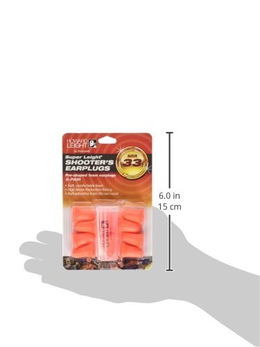 Howard Leight Super Leight Disposable Foam Shooting Earplugs, 5-Pairs (R-84133)