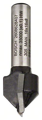 Bosch Accessories Bosch Professional Accessories 2608 628 407 V-groove cutter 8 mm, D1 16 mm, L 16 mm, G 45 mm, 90° 90° 8x16x15.65 mm