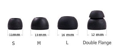 16 Pieces Replacement Earpads Eartips Earbuds Eargels for Powerbeats 1, Powerbeats 2, Powerbeats 3, Beats Wireless Stereo Earphones by Dr. Dre, 4 Pairs Black & 4 Pairs White (Black & White)