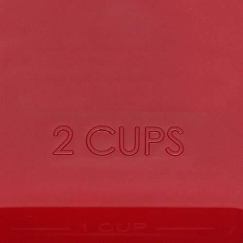 Roots & Branches Two-Cup Measuring Scoop, 2, Red