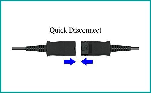 USB Adapter Cable Compatible Plantronics or daily headset with QD (Quick Disconnect) to USB Plug, Speaker Volume & Mic Mute Control Connects Headset to PC, Laptop, Soft Phone and More
