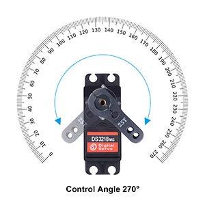 ZOSKAY 1X DS3218 Update servo 20KG Full Metal Gear Digital servo Baja servo Waterproof servo for Baja Cars( Control Angle 270)