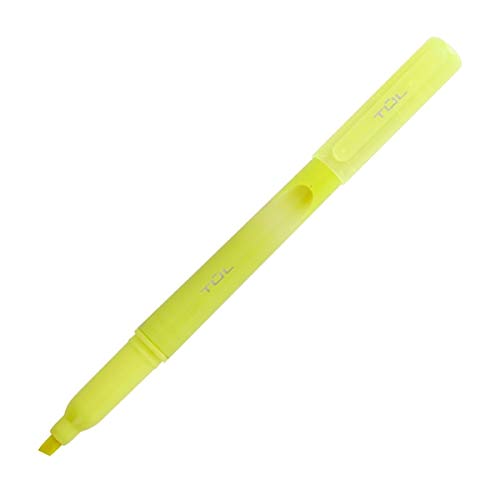 TUL Highlighters, Chisel Point, Fluorescent Yellow Barrel, Fluorescent Yellow Ink, Pack of 12 Highlighters