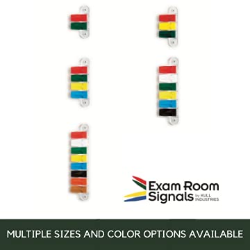 Kull Industries Exam Room Flags | Medical Door Flags for Doctors Offices, Hospitals and Clinics | Primary Colors, 3 Flag System, 3" Long 3 Inches 3 Flags