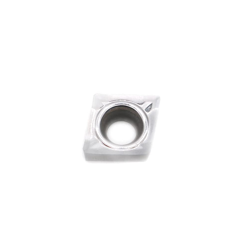 CDBP CCGT 060204 CCGT21.51 Indexable Inserts Aluminum for Turning Cutting Tools, Pack of 10 CCGT060204-LH HM Polished