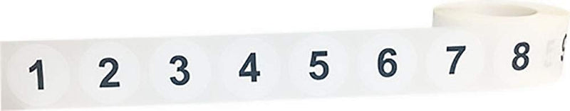 Consecutive Number Labels 1-10 Repeating 1 Inch 500 Total Labels