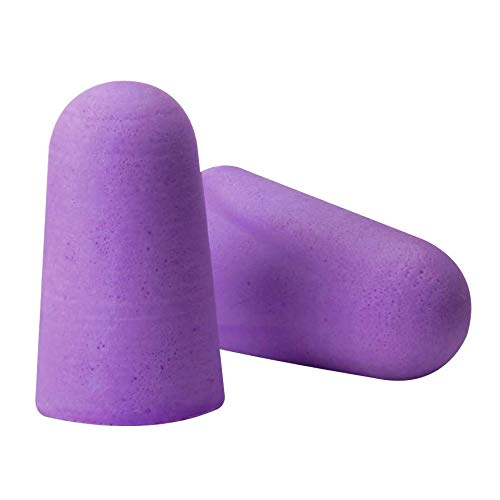 Flents Ear Plugs for Sleeping, Snoring, Loud Noise, Traveling, Concerts, Construction, & Studying, Made in the USA, NRR 33, Purple, 70 Pair 70 Pair Purple NRR33