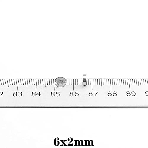 100pcs 6x2mm Mini Small Circular Magnets Strong 6mmx2mm Fridge N35 Neodymium Magnet disc 6x2mm Permanent NdFeB Magnets 6*2