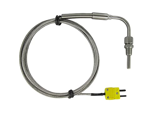 Exposed Tip EGT Temperature Sensors for Exhaust Gas Temperature with 6.6 ft Cable & Mini Connector