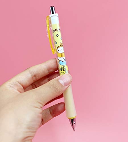 [feel Soon Retail] (4pcs) Molang Characters Automatic Mechanic Pencils (0.5mm)