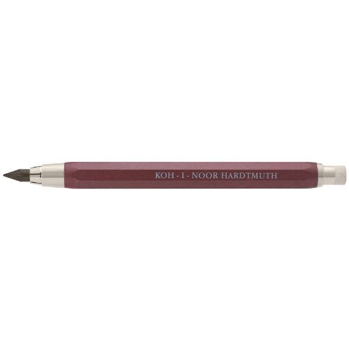 KOH-I-NOOR 5.6mm Diameter Mechanical Clutch Lead Holder Pencil - Bordeaux Red Pink