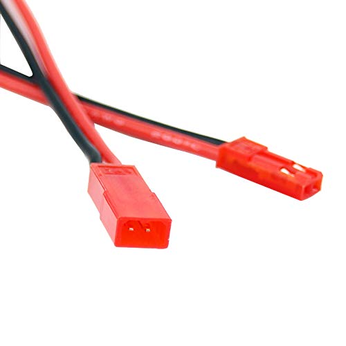 2pairs JST Male to XT60 Male / JST Female to XT60 Female Adapter with 10cm 4in 20awg Wire(BDHI-13)