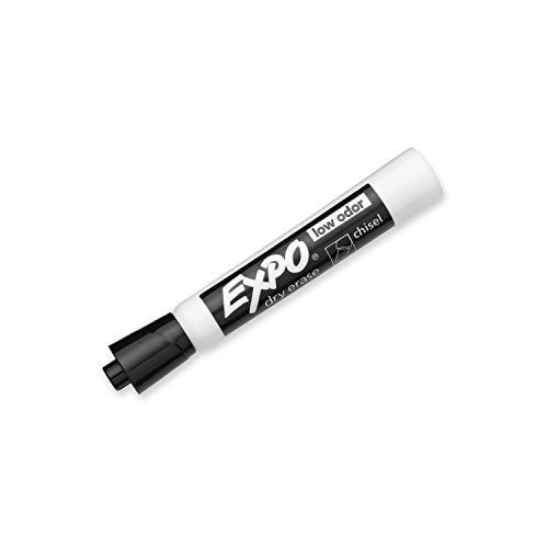 Expo Low Odor Chisel Tip Dry Erase Markers-Black-12 ct, 2 pk