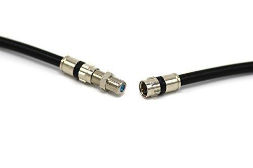 Cable Extension Coupler | 4 Pack | Connects Two Coaxial Video Cables, for Coax F81 (Female to Female) 3GHz Satellite, Cable TV, and Cable Internet Rated Silver