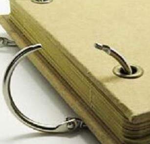 Book Binder Rings 2 Inch Office Loose Leaf Ring（20 Pack） Nickel Plated Silver