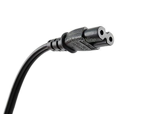 CablesOnline, 5-Pack 3ft 2-Prong Figure-8 Replacement Non-Polarized Computer Power Cord Cable, (PC-10703-5)